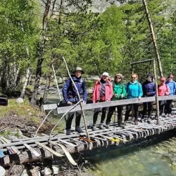 День 5. Смотровая Зеленая полка, ледник Гумачи и водопад Г