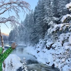 День 1. Водопад Кивач - гора Сампо - карельские калитки
