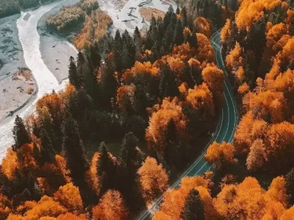 Кавказская Швейцария. Золотая осень в Домбае