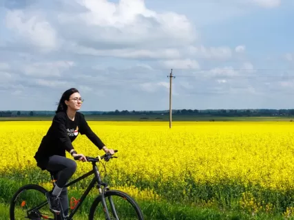 Лесная велопрогулка к старой немецкой школе